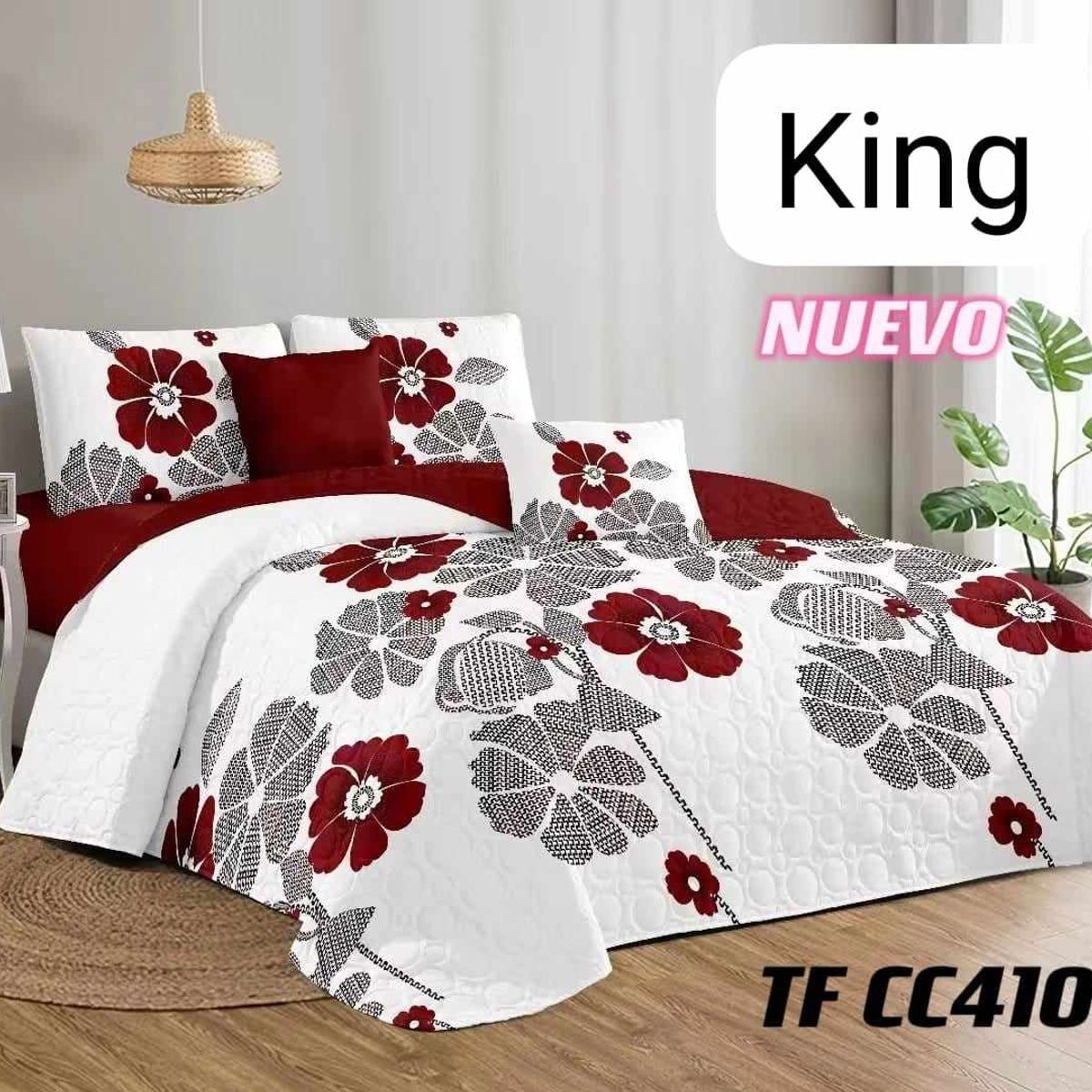 GENERICO - CUBRECAMA QUILT DE VERANO KING - DISEÑO.