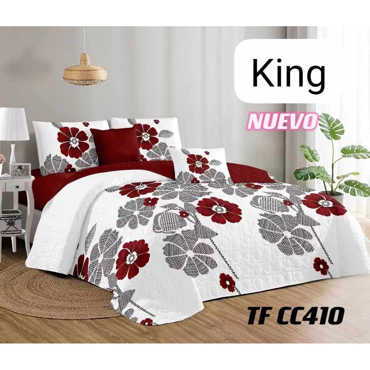 GENERICO - CUBRECAMA QUILT DE VERANO KING - DISEÑO.