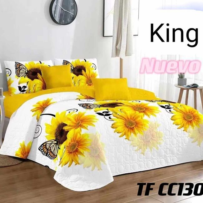 GENERICO - CUBRECAMA QUILT DE VERANO KING - DISEÑO