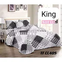 GENERICO - CUBRECAMA QUILT DE VERANO KING - DISEÑO