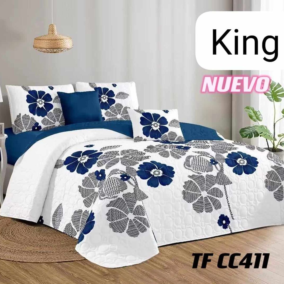 GENERICO - CUBRECAMA QUILT DE VERANO KING - DISEÑO.