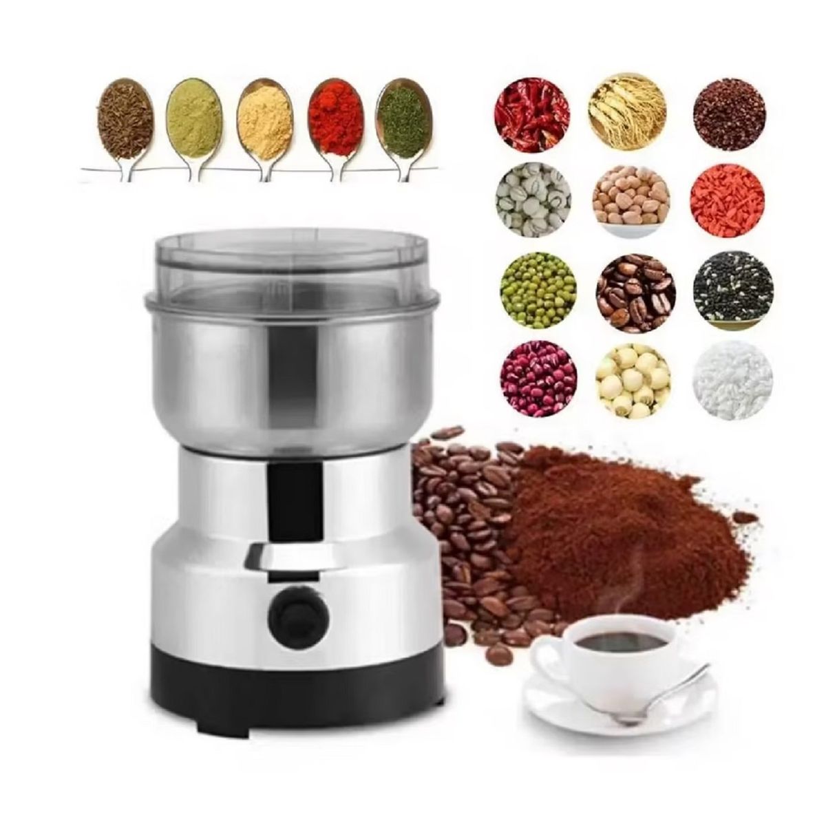 GENERICO - Moledor Molinillo Eléctrico De Café Granos Y Semillas