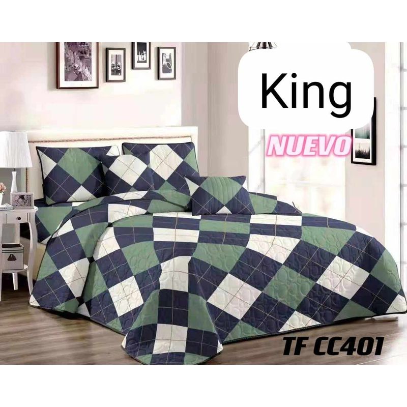 GENERICO - CUBRECAMA QUILT DE VERANO KING - DISEÑO