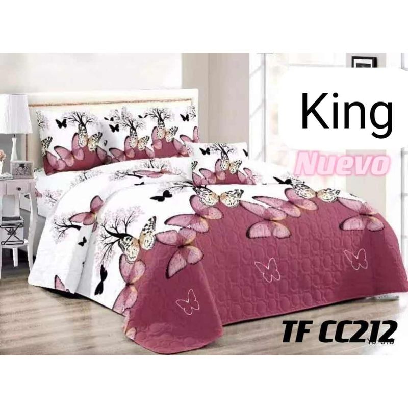 GENERICO - CUBRECAMA QUILT DE VERANO KING - DISEÑO