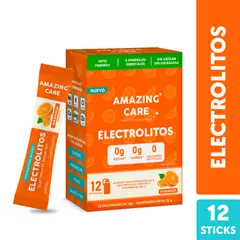 AMAZING CARE - 12x Electrolitos Bebida Hidratante Naranja