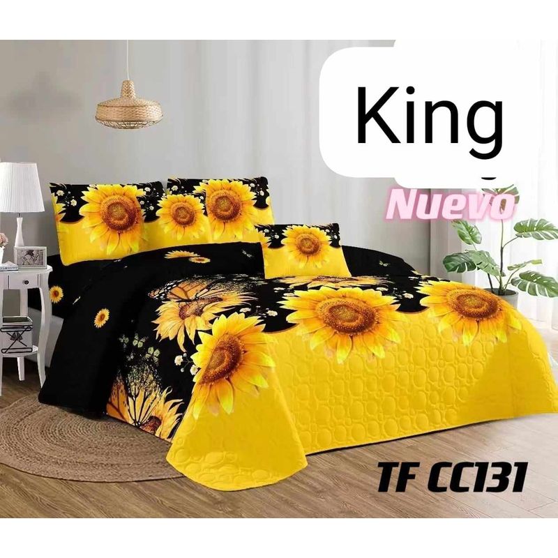 GENERICO - CUBRECAMA QUILT DE VERANO KING - DISEÑO