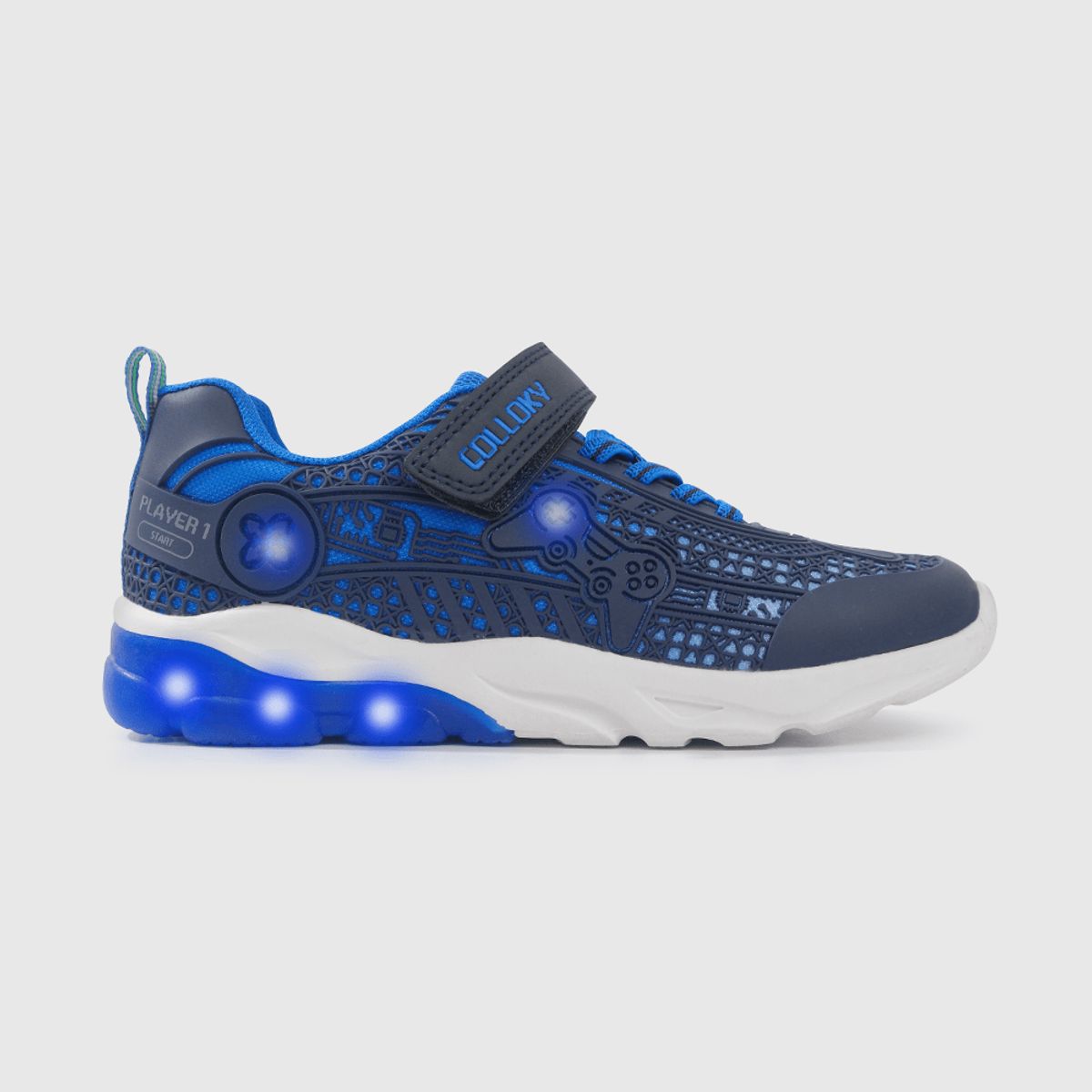 COLLOKY - Zapatilla Luces Niño Azul 248689 Colloky