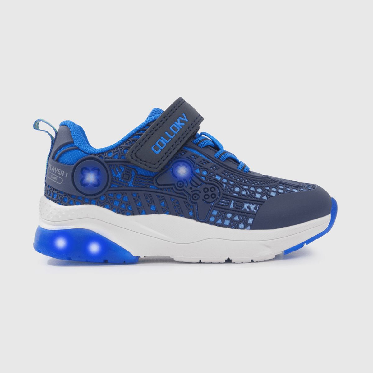 COLLOKY - Zapatilla Luces Niño Azul 248677 Colloky