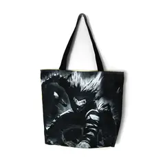 GENERICO - Bolso De Compras Resistente Estampados De Anime negro