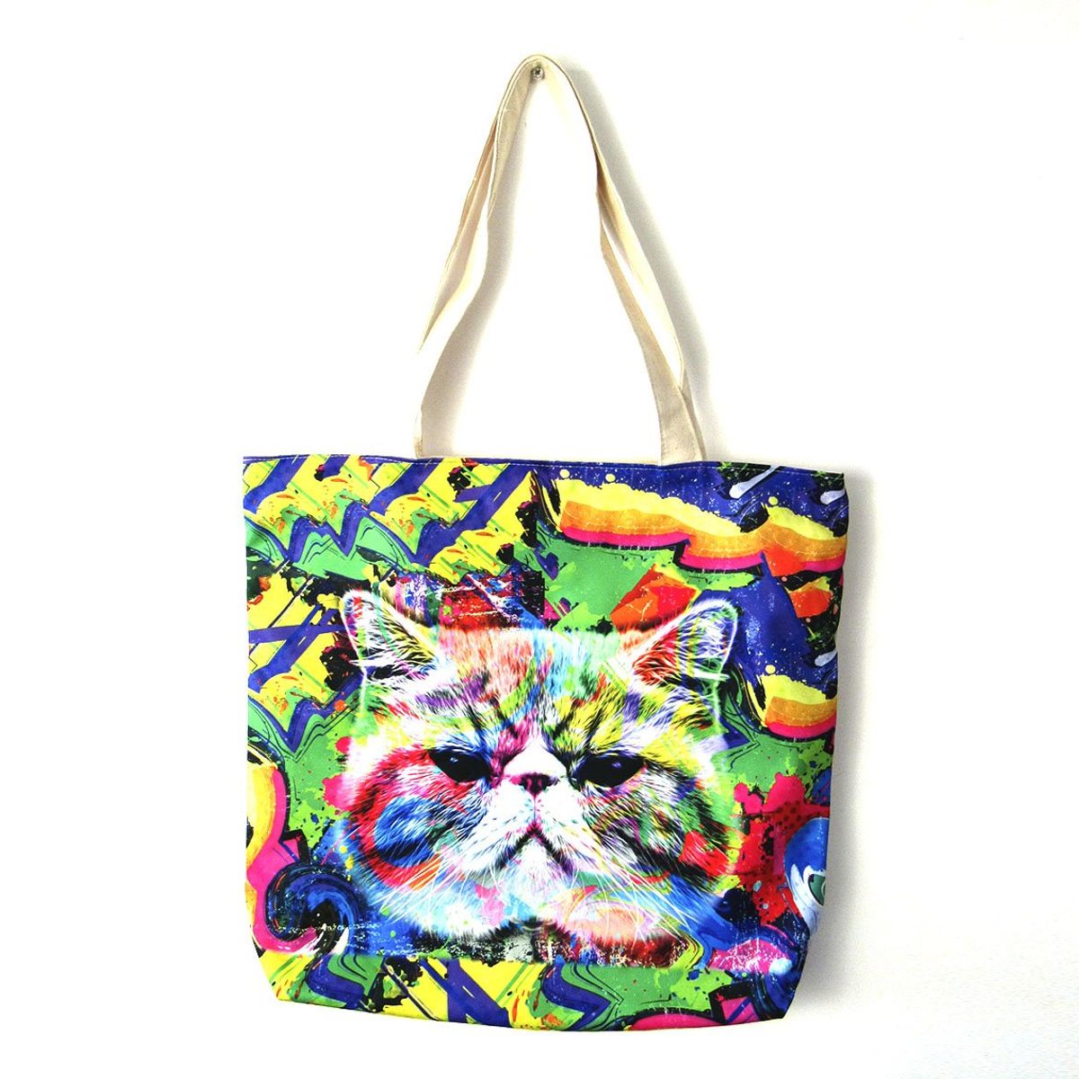 GENERICO - Bolso De Compras Resistente Estampados De Gato