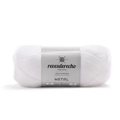 REVESDERECHO - Lana Metal 100grs - Blanco 001