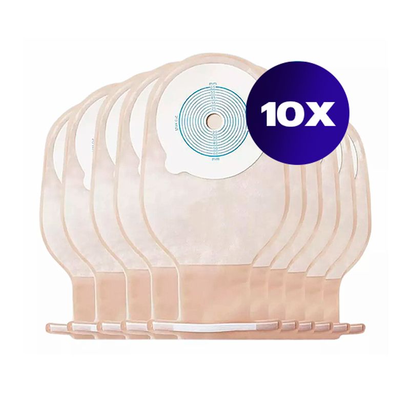 SDFIT - Pack 10x Bolsa Colostomía Drenable Con Filtro