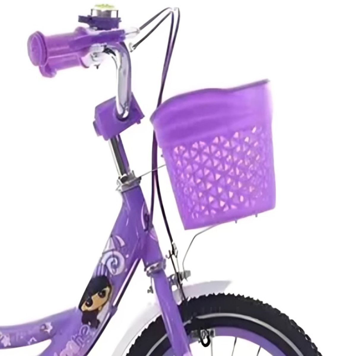 OEM - Bicicleta Infantil Con Canasto Y Ruedas De Apoyo Aro 12
