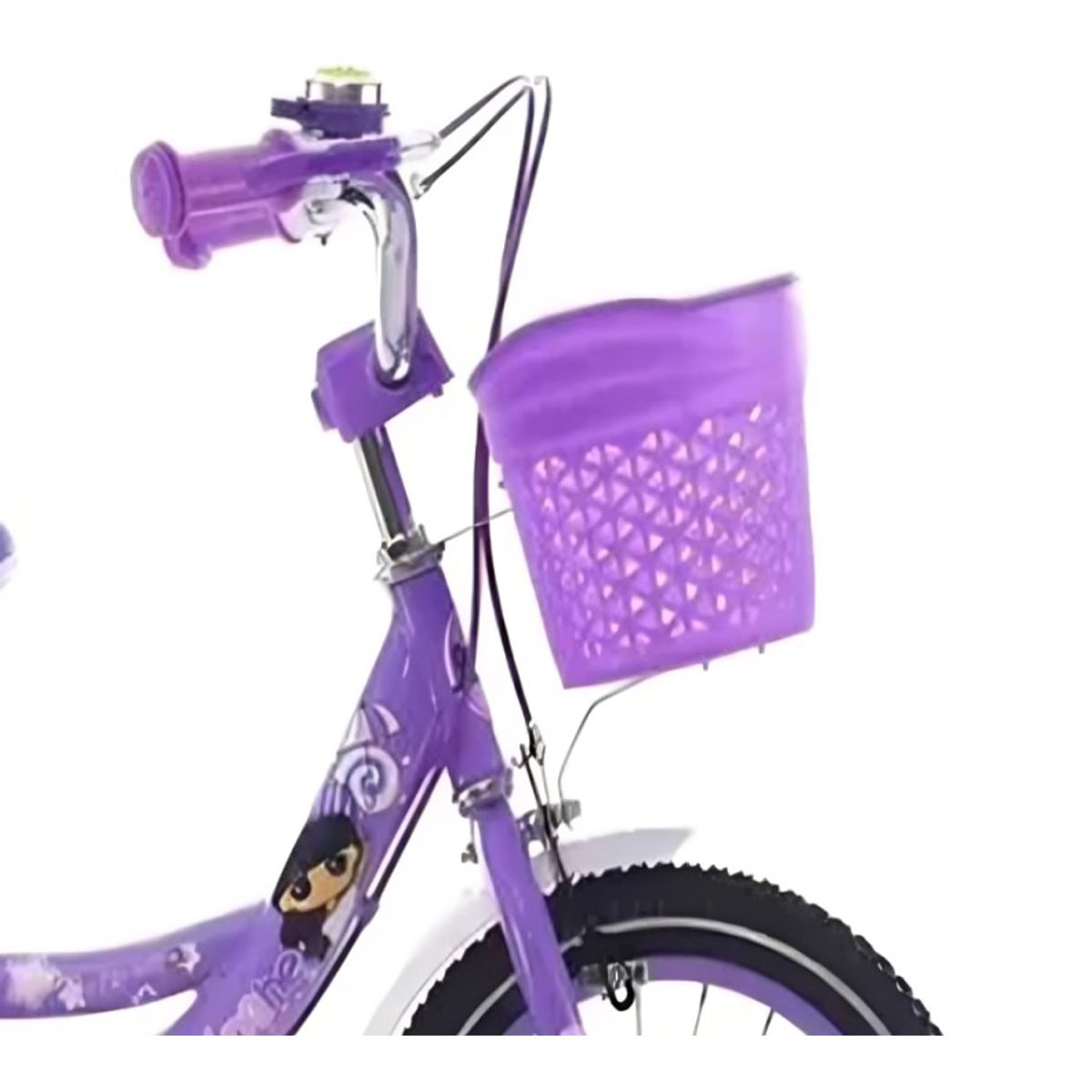 OEM - Bicicleta Infantil Con Canasto Y Ruedas De Apoyo Aro 12