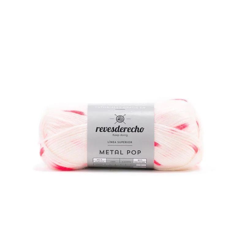 REVESDERECHO - Lana Metal Pop 100grs - Blanco 007