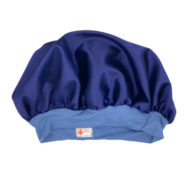 MARINA COLORINA - Gorro de satén color azul marino