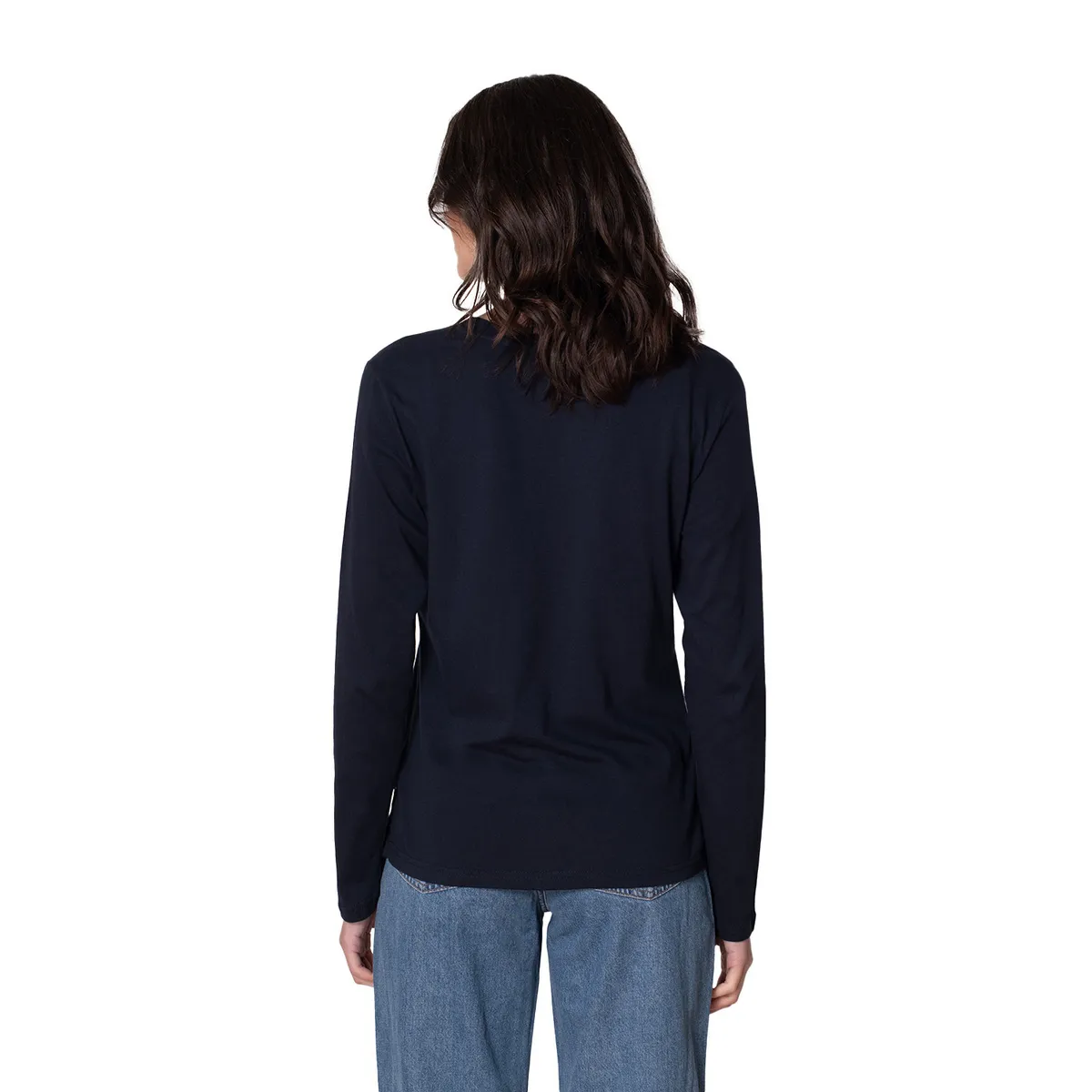 INDUSBORD - Polera Mujer Cuello Redondo Manga Larga Algodón Premium protección UV