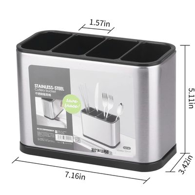 Imagen 2 del producto Organizador de cubiertos de acero inoxidable