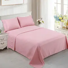 ANGELES DEL HOGAR - Juego De Sabanas Algodón 200 Hilos bordada plaza y media