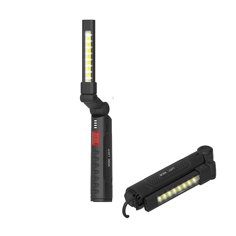 GENERICO - Linterna Led Recargable Cob Colgable Magnética Portatil