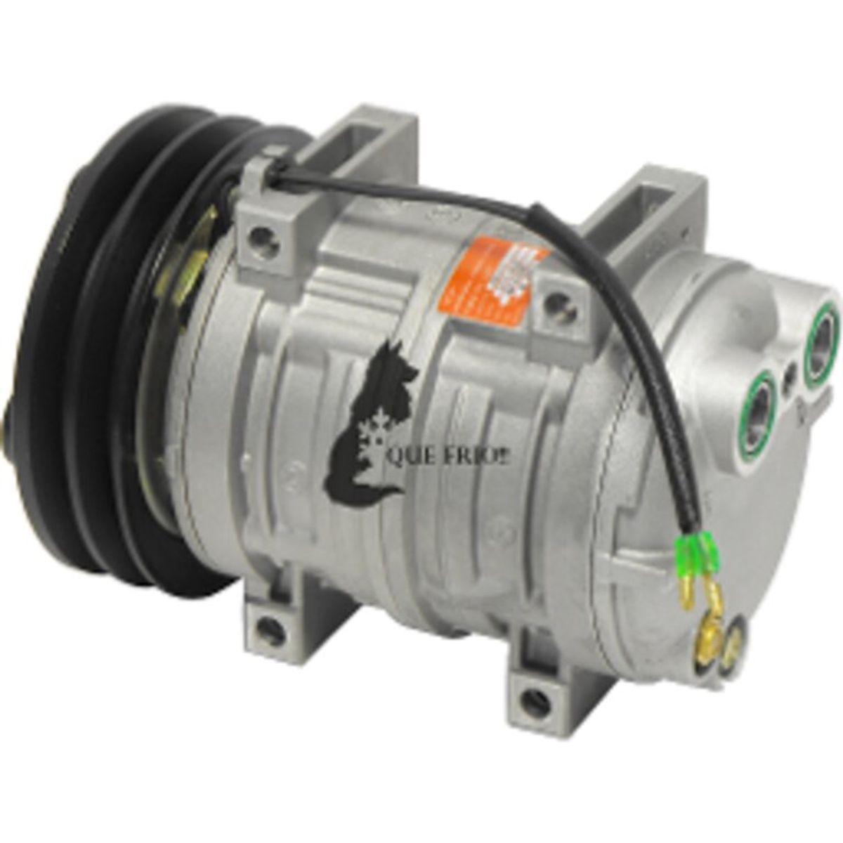 GENERICO - COMPRESOR AC TM21 BUSES MD 2AG 12V SAL HOR FLANCHE