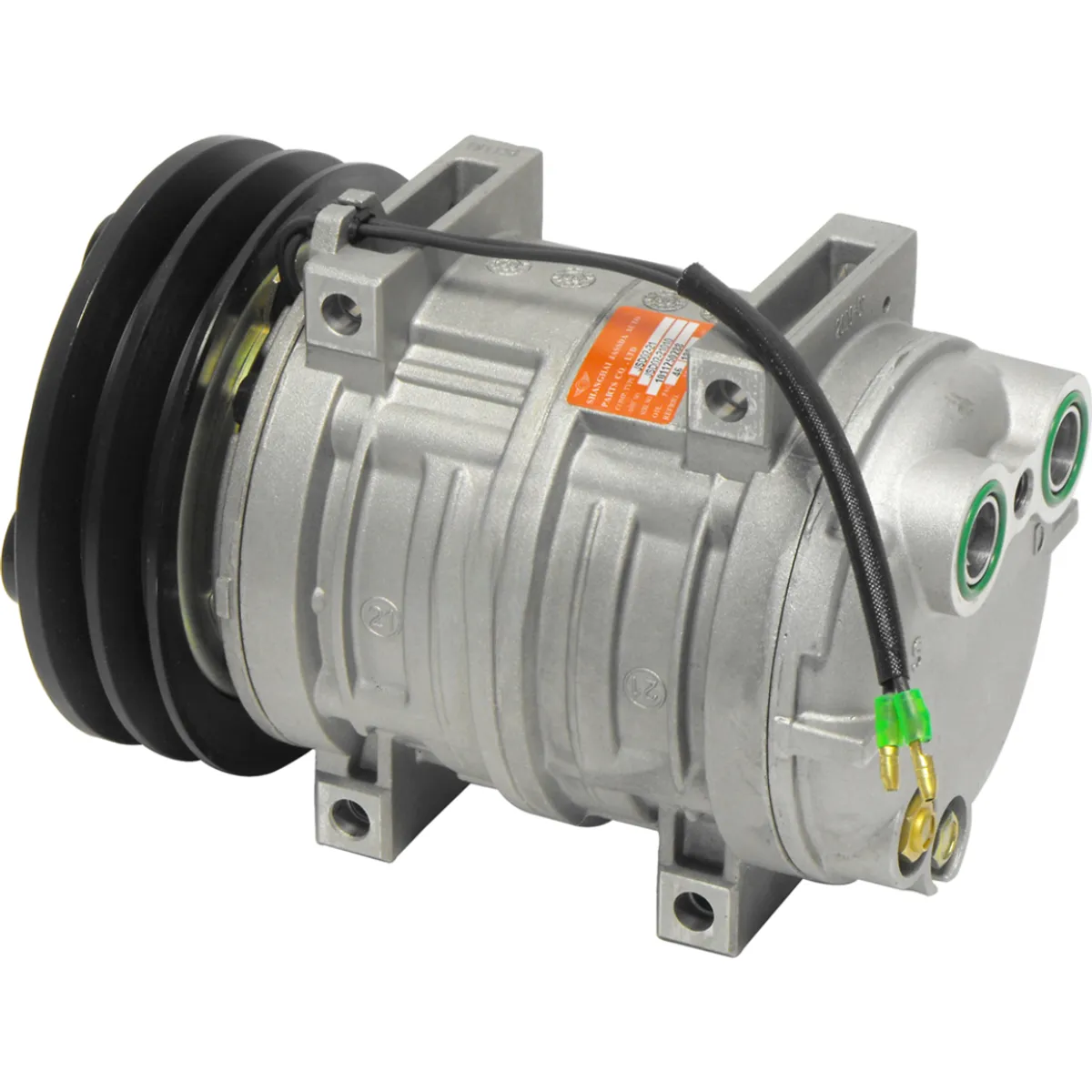 GENERICO - COMPRESOR AC TM21 BUSES MD 2AG 12V SAL HOR FLANCHE