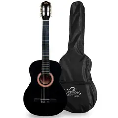 SEVILLANA - Guitarra Clasica 30 Pulgad Acabado De Madera Negro