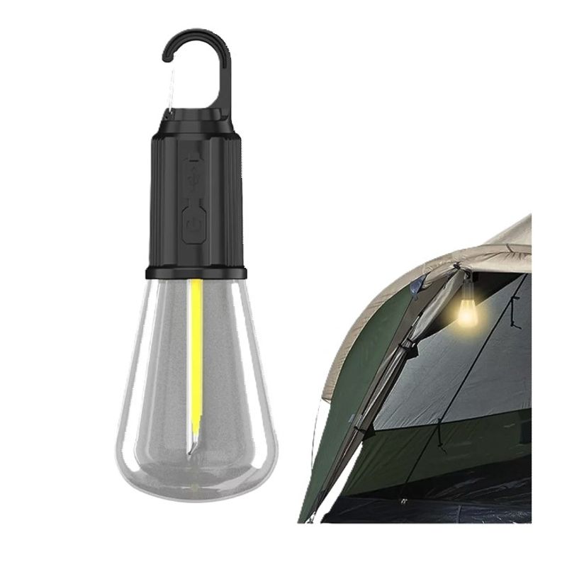 GENERICO - Ampolleta Led Rergable Para Camping Luz Cálida Carga Type-C