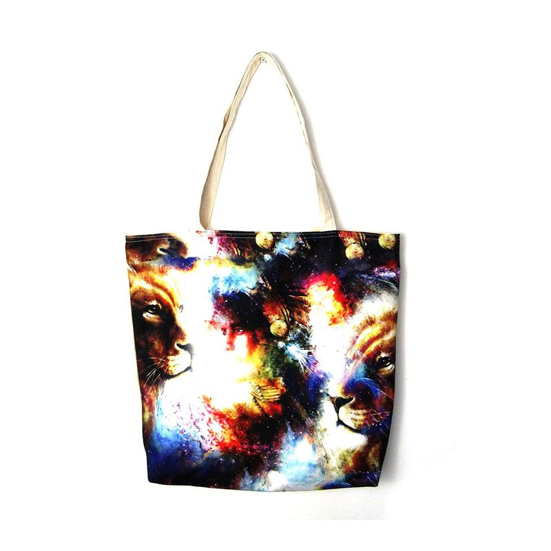 GENERICO - Bolso De Compras Resistente Estampados De Leon Zodiacal