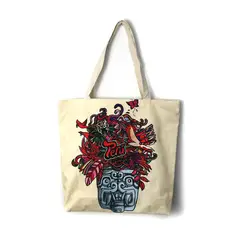 GENERICO - Bolso De Compras Resistente Estampados De Peru Calavera