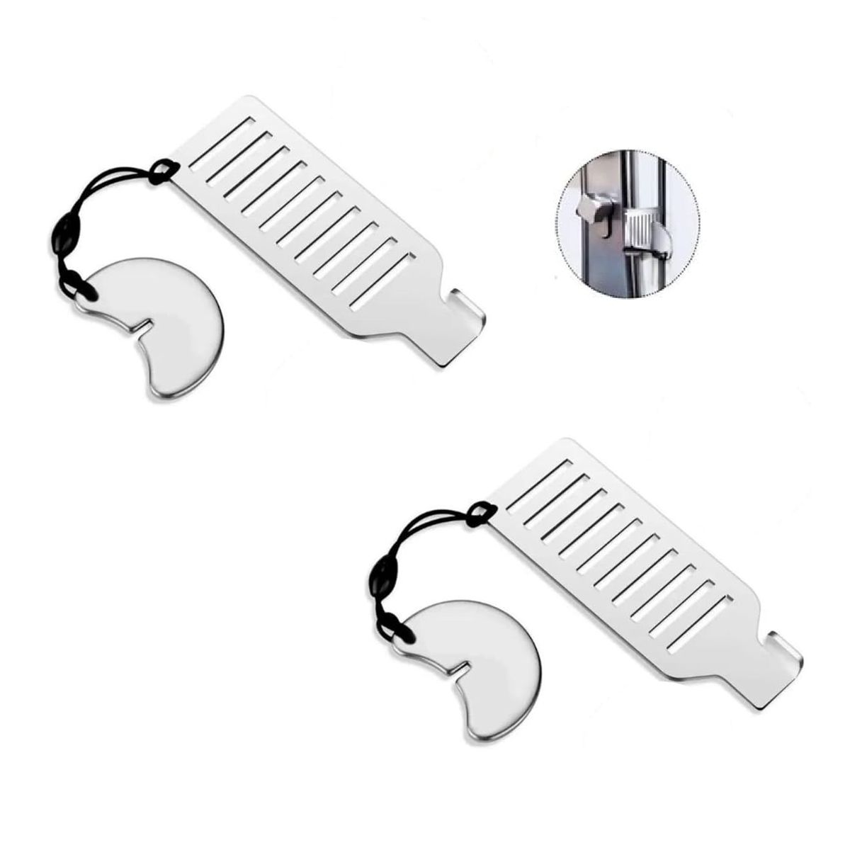 ATURE - 2 Cerradura Seguro De Puerta Hotel Portátil Antirrobo De Viaje