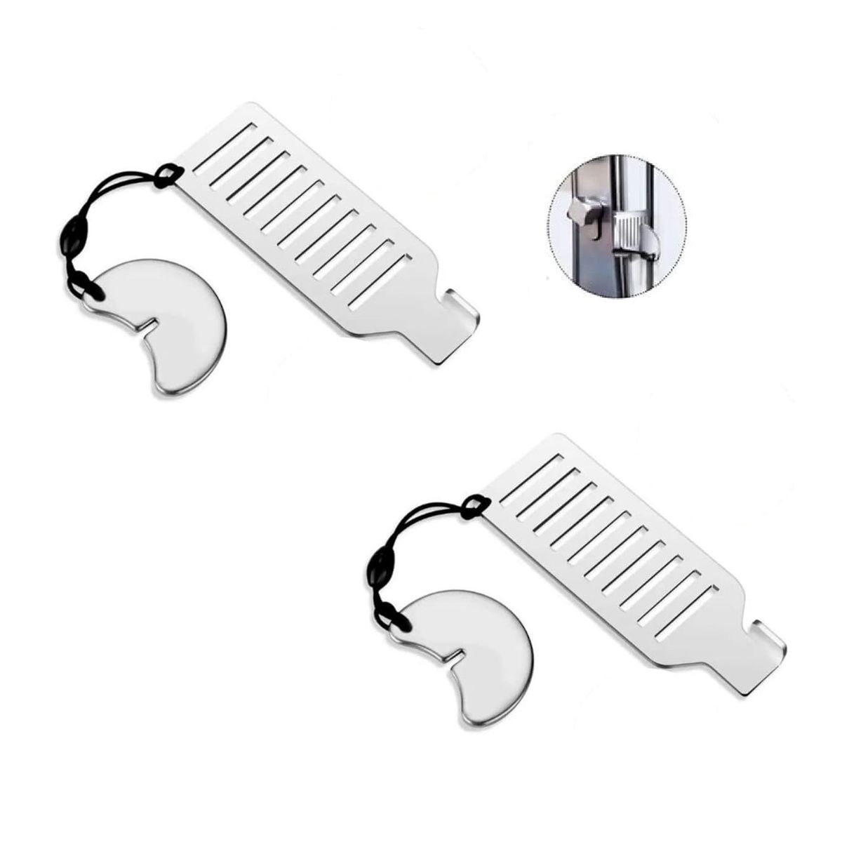 ATURE - 2 Cerradura Seguro De Puerta Hotel Portátil Antirrobo De Viaje