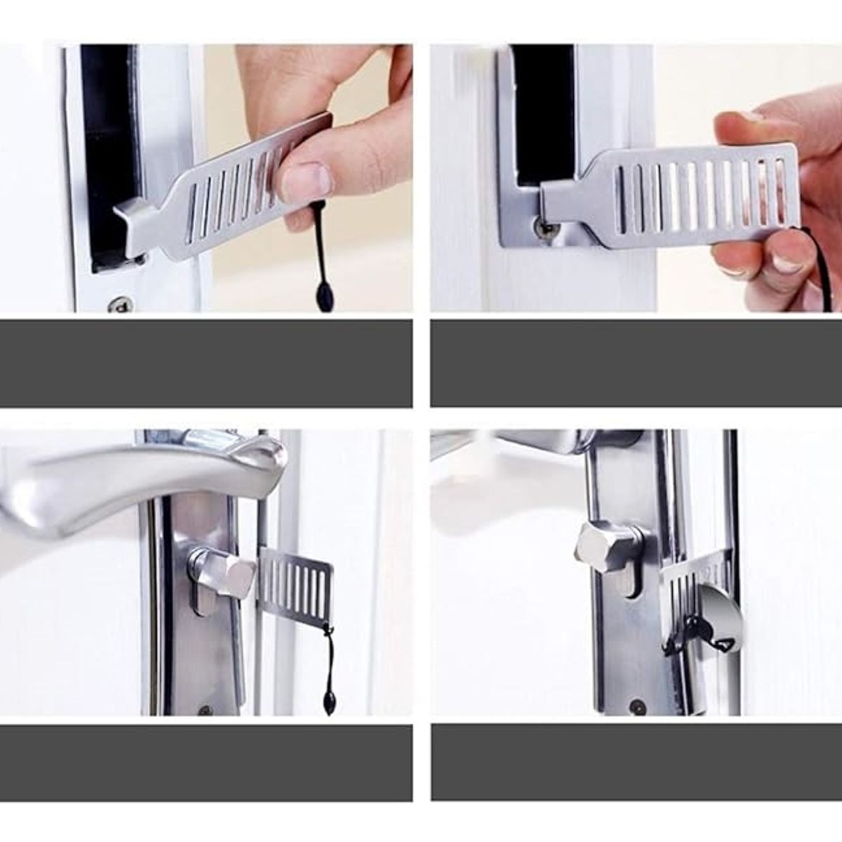 ATURE - 2 Cerradura Seguro De Puerta Hotel Portátil Antirrobo De Viaje