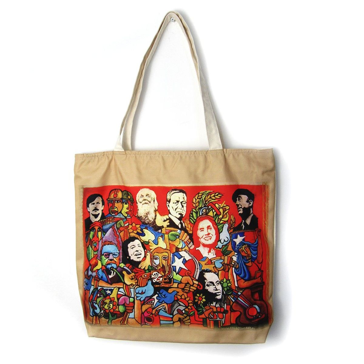 GENERICO - Bolso De Compras Resistente Estampados De Chile