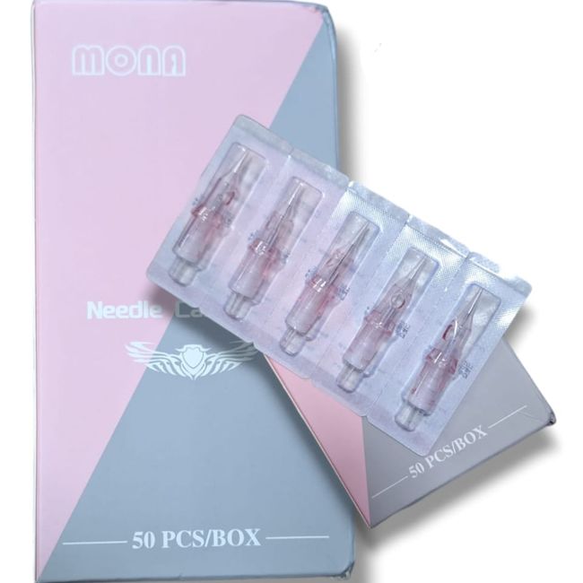 MONA - 50 Unidades De Agujas Para Dermografo P90 Modelo 9RS