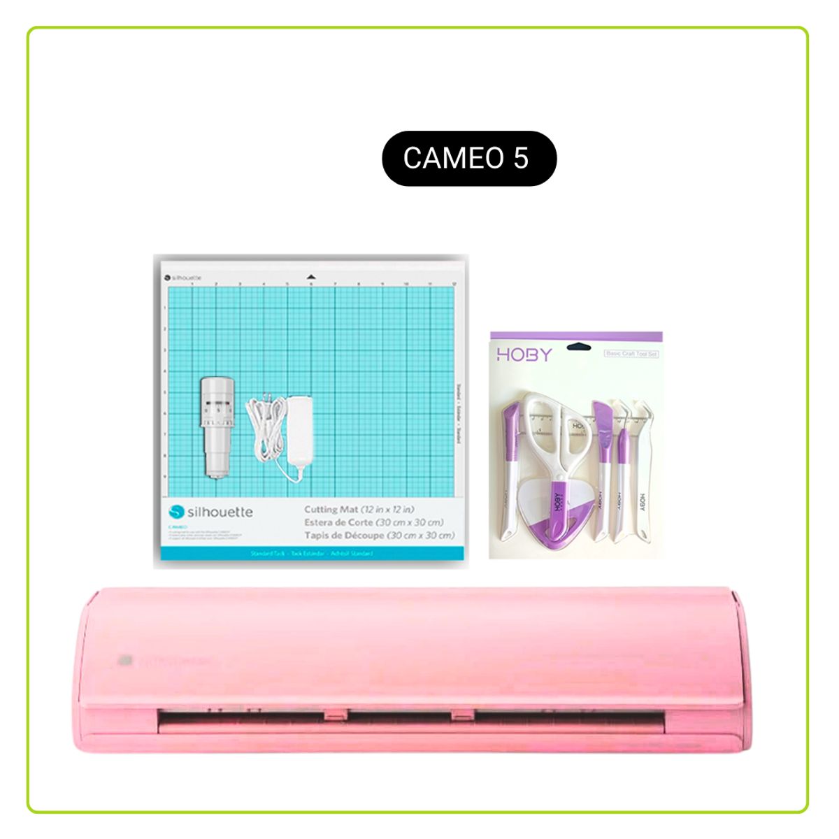 SILHOUETTE - Cameo 5 ROSADA Silhouette + herramientas