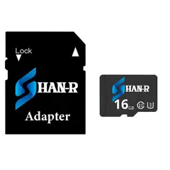 SHAN R - Memoria Micro SD 16GB High Speed Con Adaptador