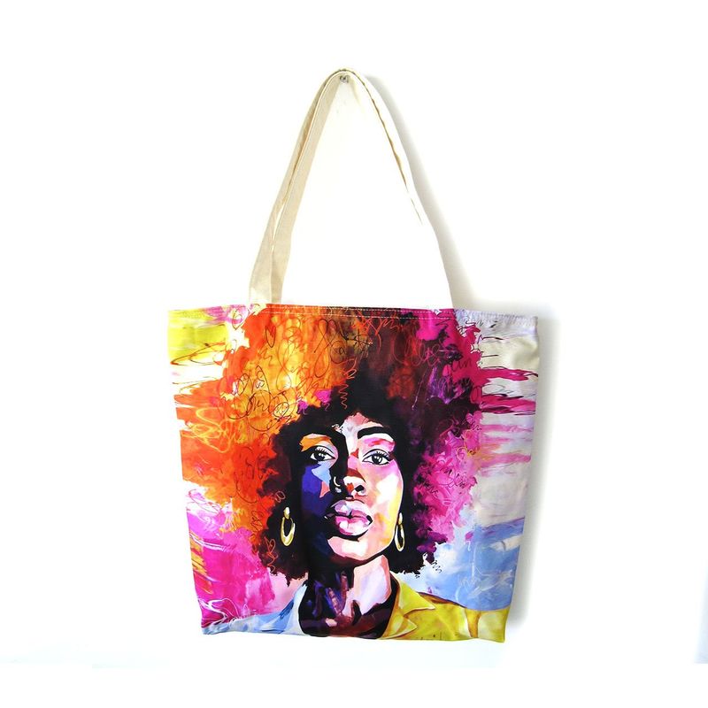 GENERICO - Bolso De Compras Resistente Estampados De Mujer Popart