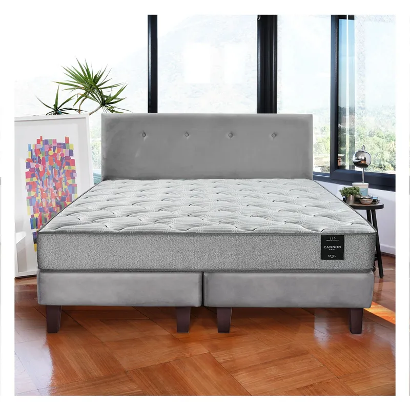 LATAM HOME Combo Cama Cannon Plazas+2 Almohadas+Sabanas+Respaldo