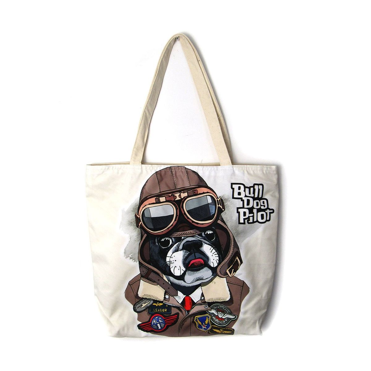 GENERICO - Bolso De Compras Resistente Estampados De Perro Aviador
