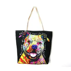 GENERICO - Bolso De Compras Resistente Estampados De Perro Popart