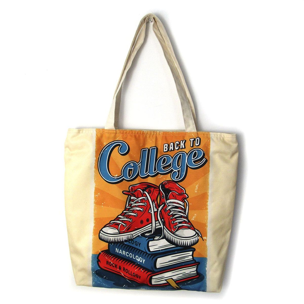 GENERICO - Bolso De Compras Resistente Estampados De College