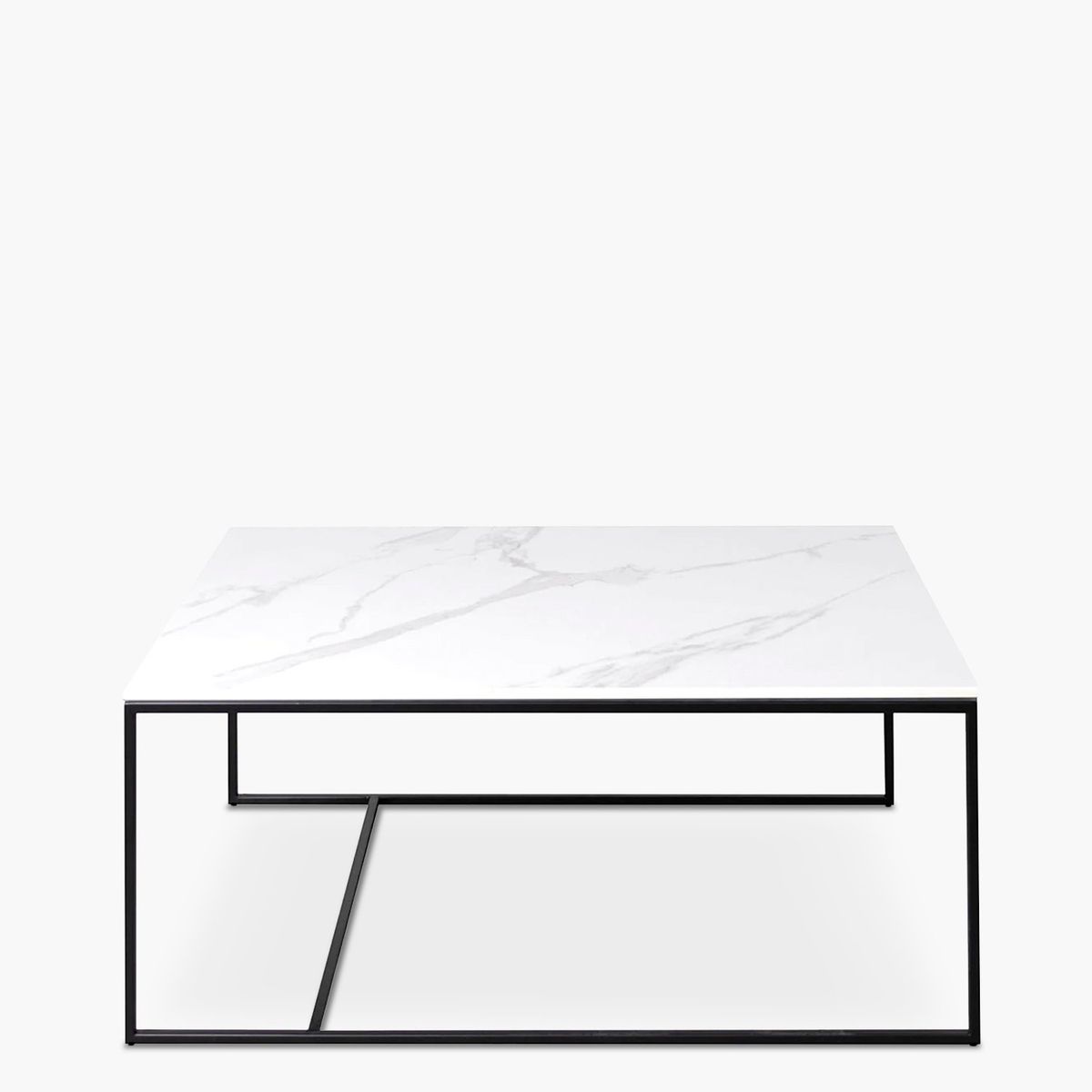 FORM DESIGN - Mesa de Centro Alonza Tipo Mármol 90 Blanco Form