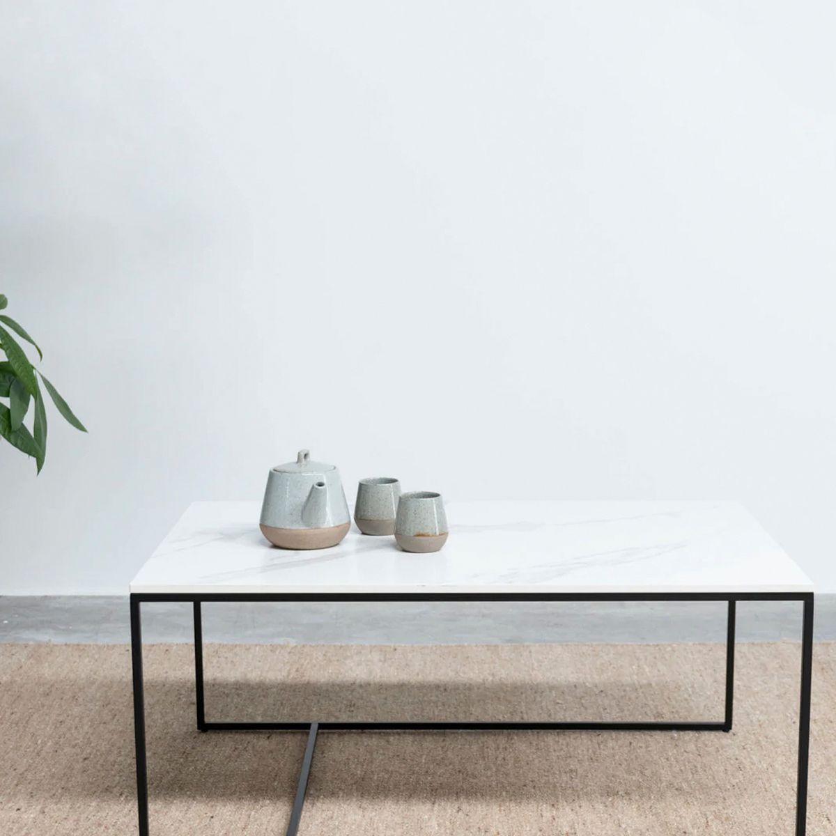 FORM DESIGN - Mesa de Centro Alonza Tipo Mármol 90 Blanco Form