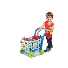 OEM - CARRITO SUPERMERCADO MUSICAL 008-902 AZUL