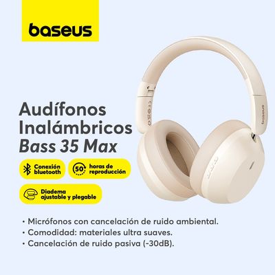 Imagen 2 del producto Audifono Inalambrico Bass 35 Max Over Ear Blanco