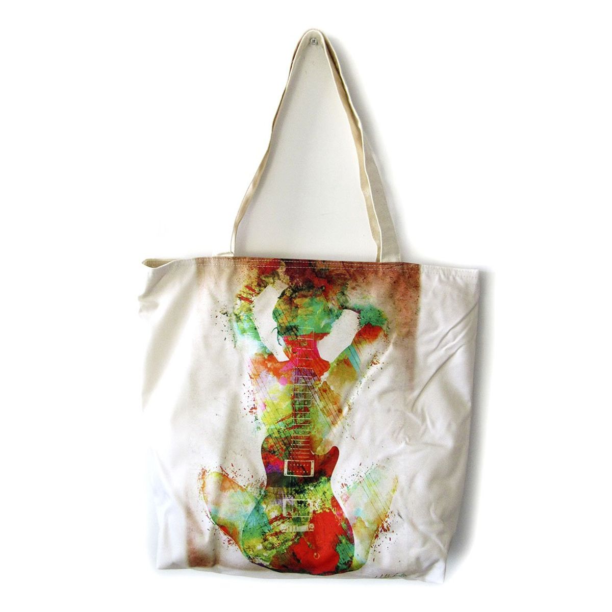 GENERICO - Bolso De Compras Resistente Estampados De Mujer Guitar