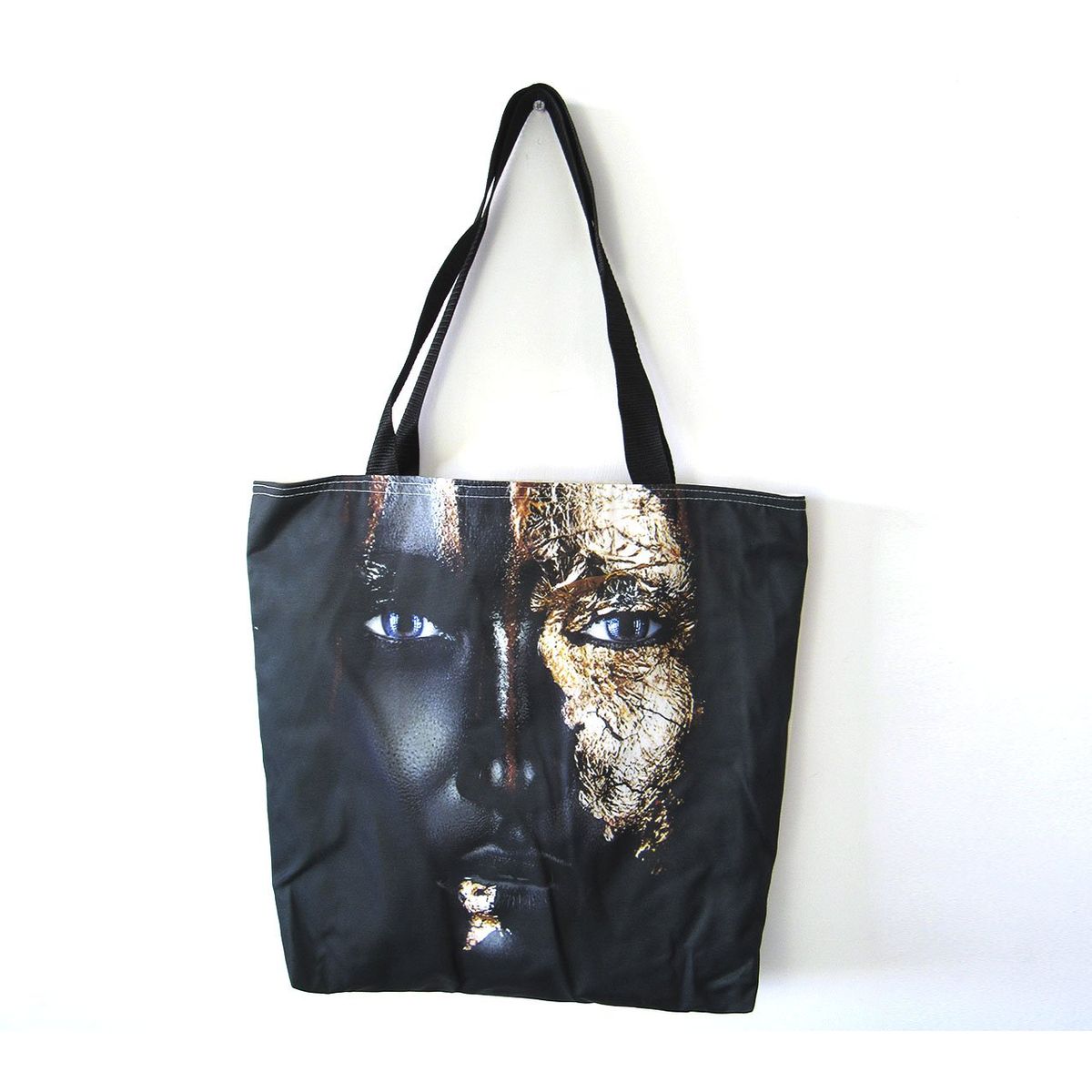 GENERICO - Bolso De Compras Resistente Estampados De Negro Elegante