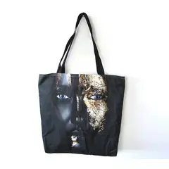 GENERICO - Bolso De Compras Resistente Estampados De Negro Elegante