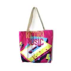 GENERICO - Bolso De Compras Resistente Estampados De Cassette Retro